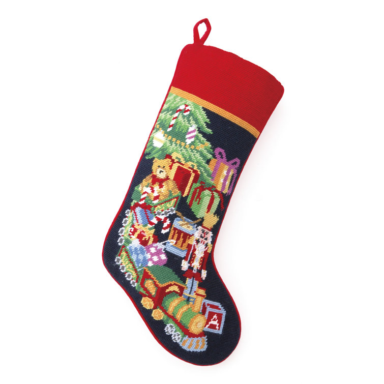 Peking Handicraft Toy Train Needlepoint Stocking & Reviews Wayfair